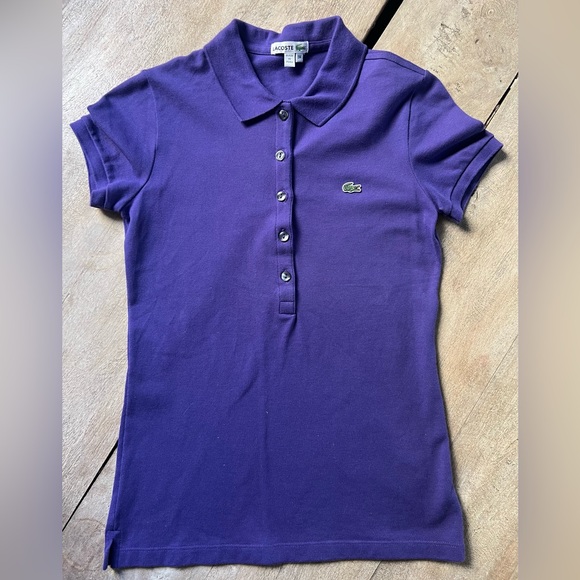 LACOSTE Woman's Slim Fit Stretch Mini Pique *EUC - Picture 2 of 6